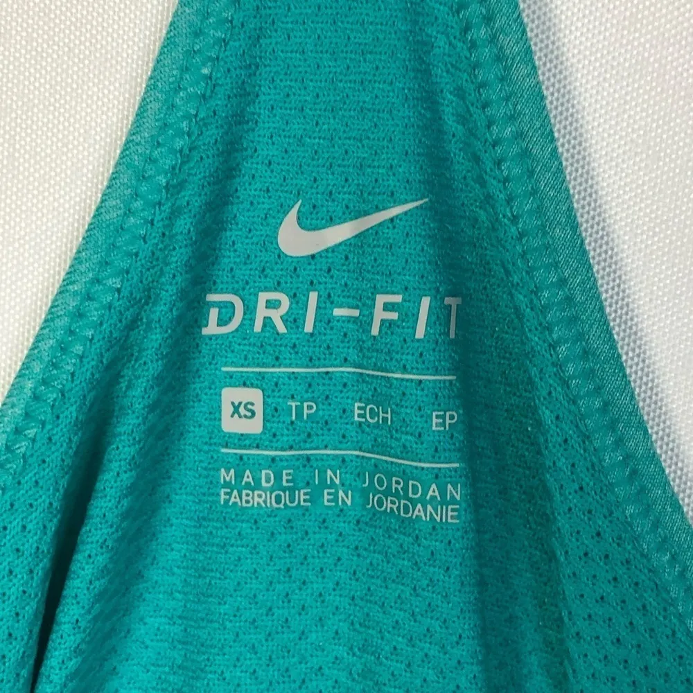Nike Dry Miler Teal Blue Racerback Athletic Tank Top XS - Image 6