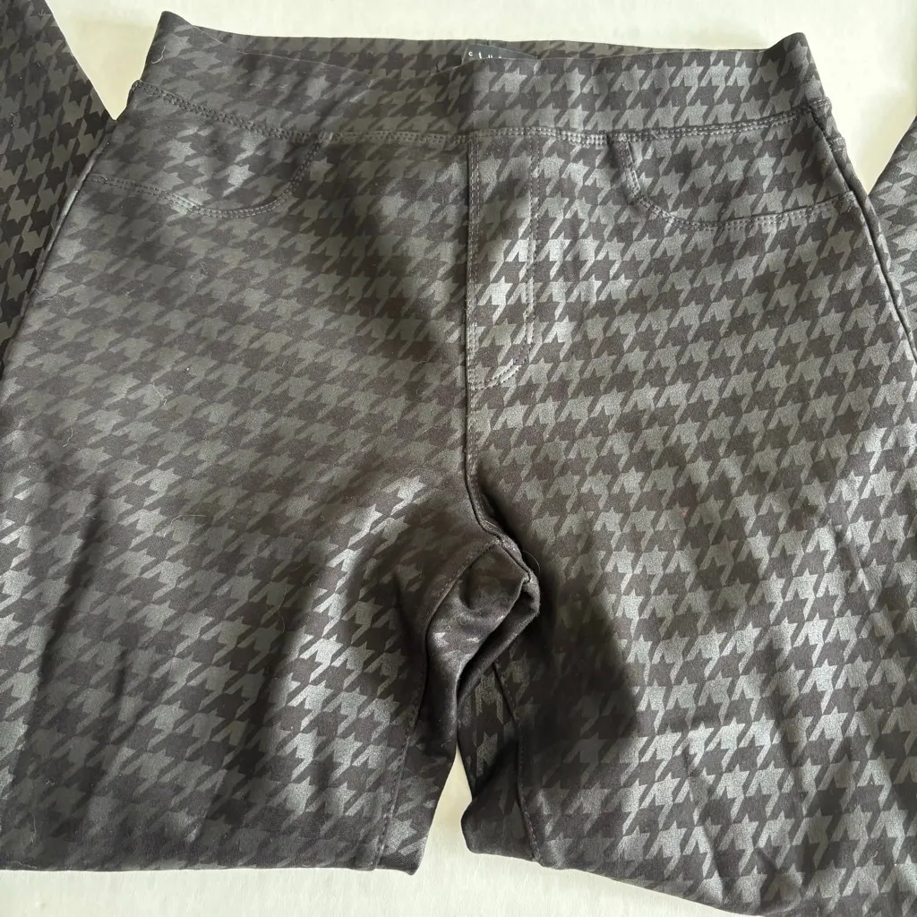 Sanctuary Runway Houndstooth plaid print Leggings Small black - Image 2