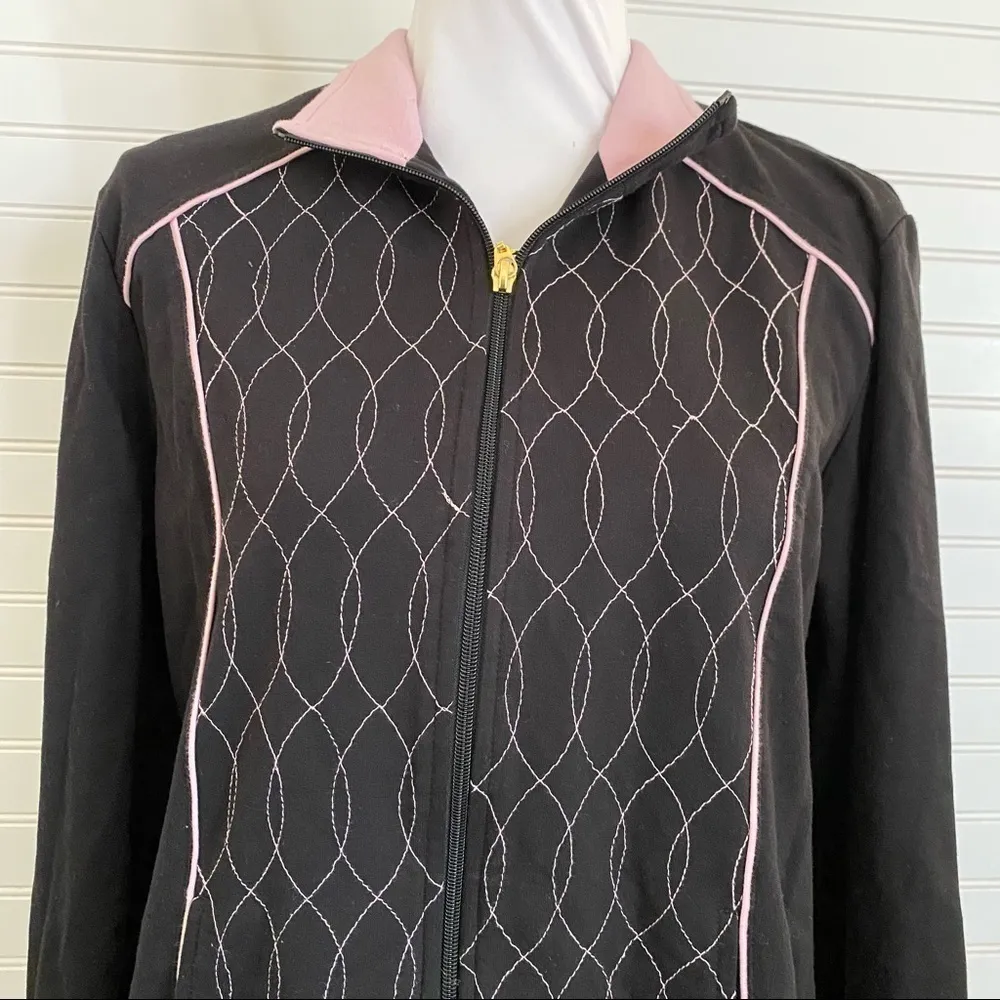 lightweight zip up jacket Size LP Black - Image 4