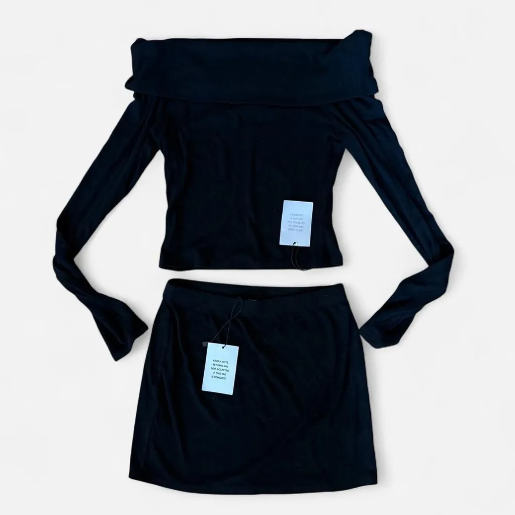 Revolve Superdown MARKS SKIRT SET IN BLACK - Image 2