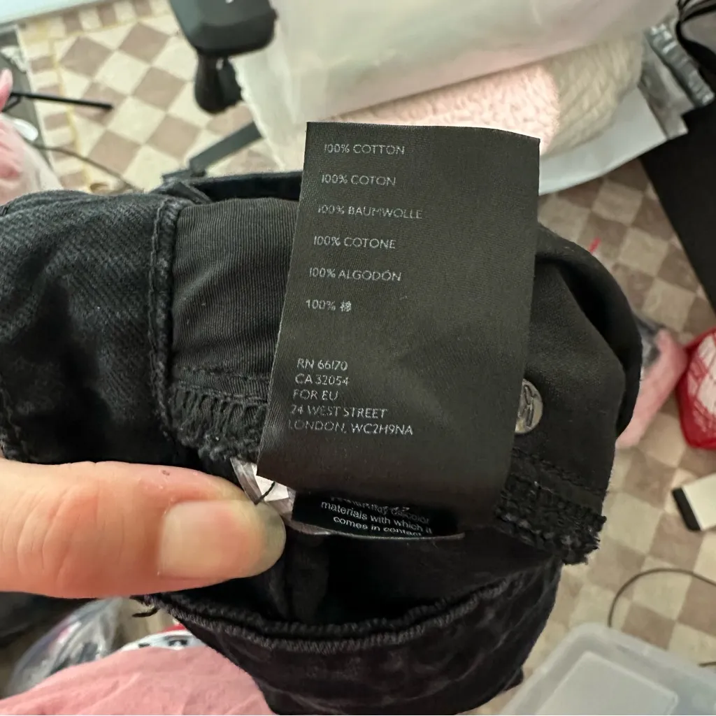 We The Free My Own Lane Black High Rise Distressed Jeans - Image 8