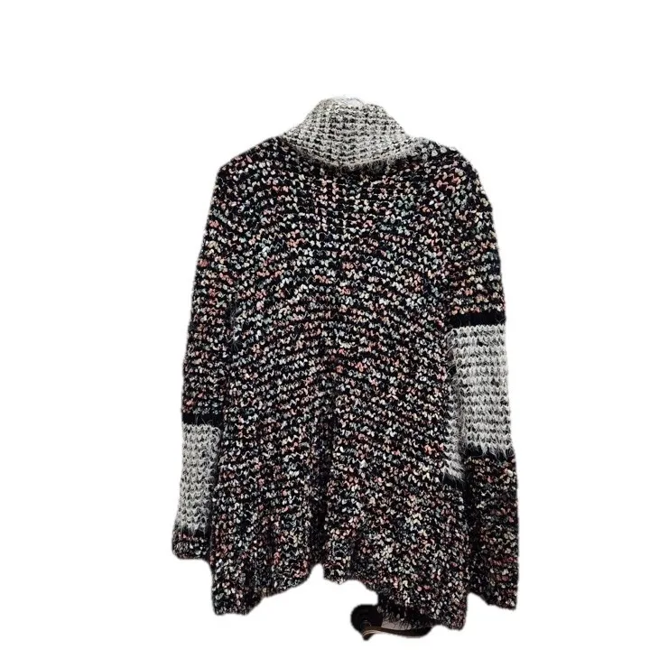 Women's La Fee Verte Anthropologie Oona Confetti Eyelash Knit Cardigan Sweater S - Image 3