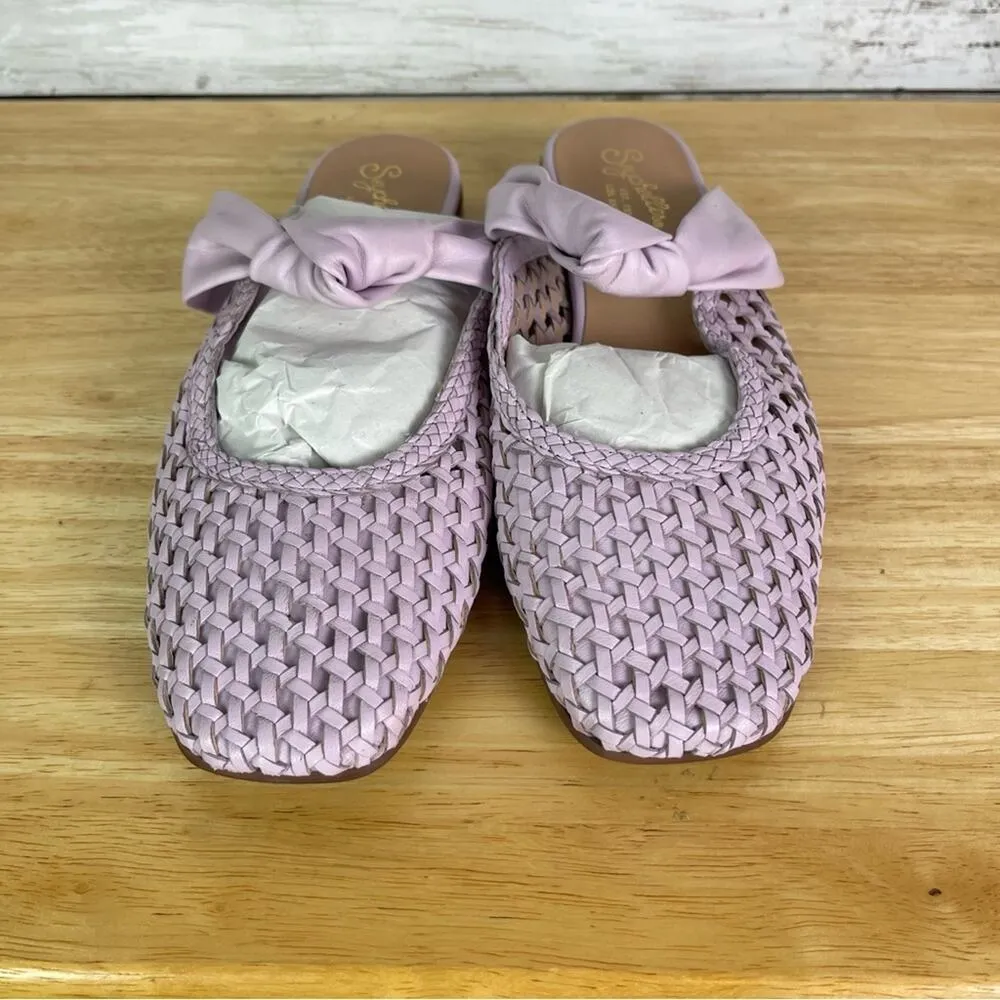 Seychelles Art Deco Woven Flats Lavender Size 7.5 - Image 4