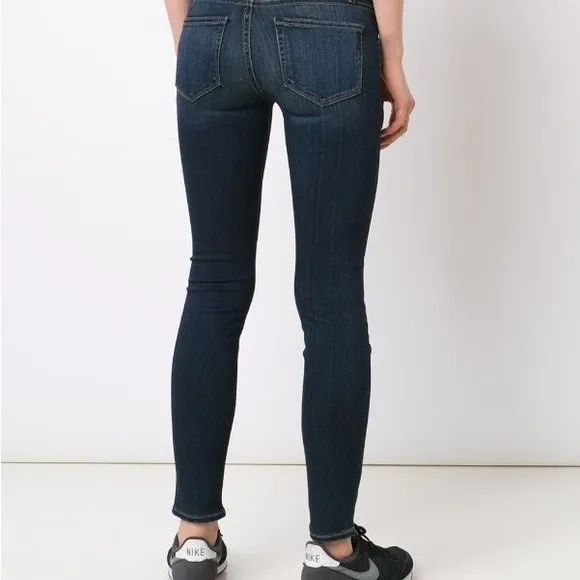 Paige Denim Hoxton Ultra Skinny Mid-Rise Jeans Nottingham Dark Wash Size 26 | 2 - Image 8