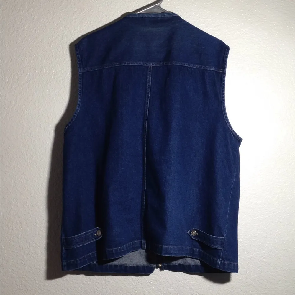 Ladies' Gitano Jeanswear Zippered Denim vest Blue Size undefined - Image 7