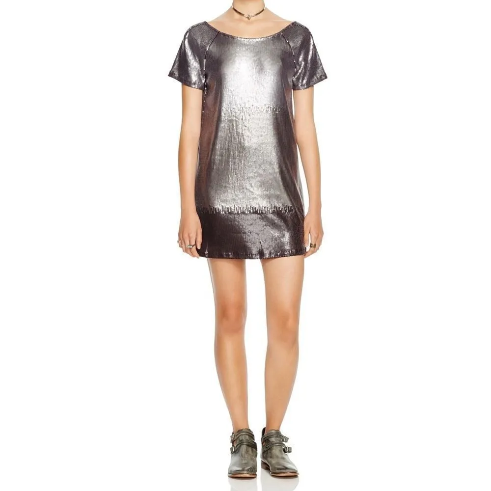 ✨HP✨FP Ombre Sequins Gunmetal Gray Dress✨ - Image 4