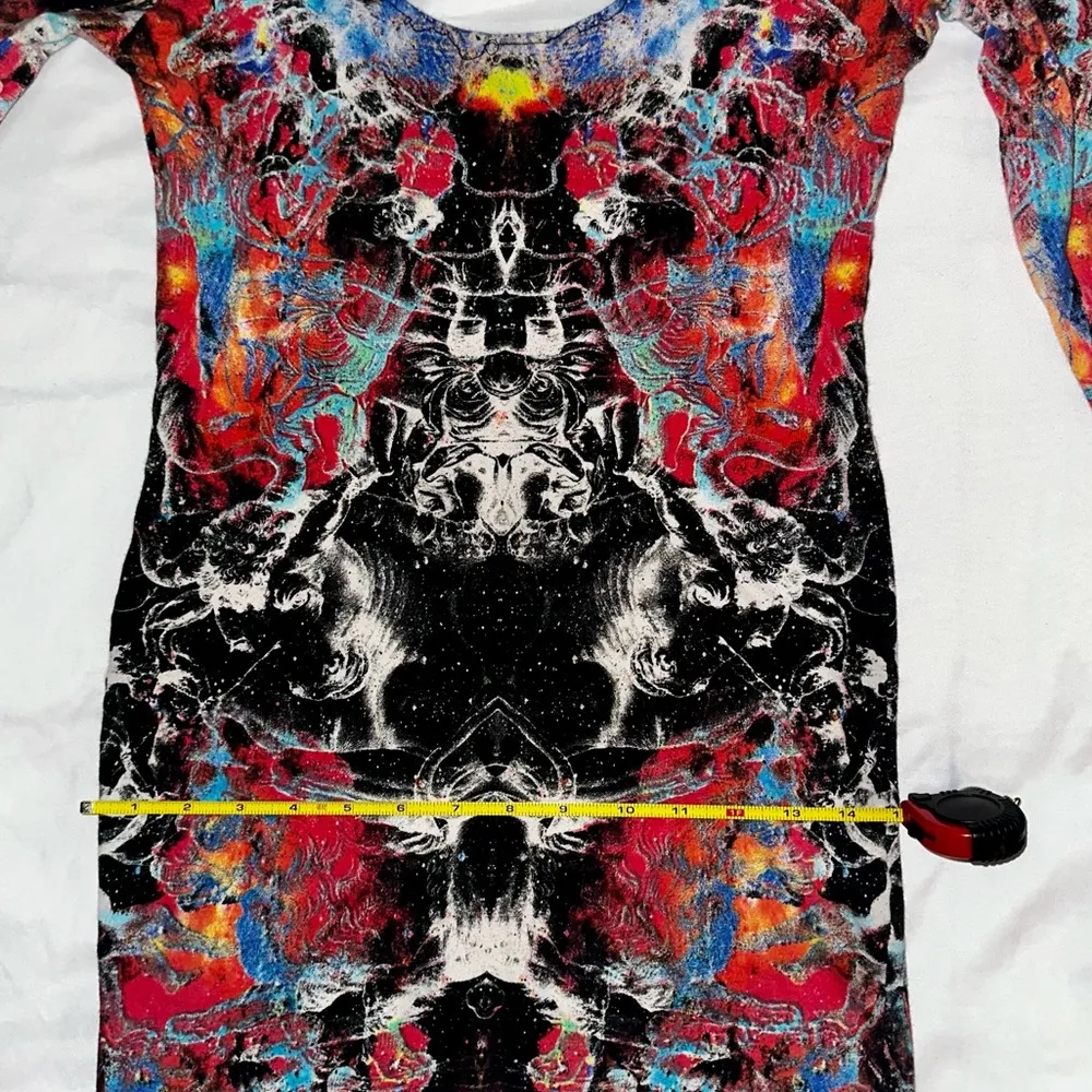 MOTEL ROCKS - TRIPPY PSYCHEDELIC BODYCON DRESS - Image 6