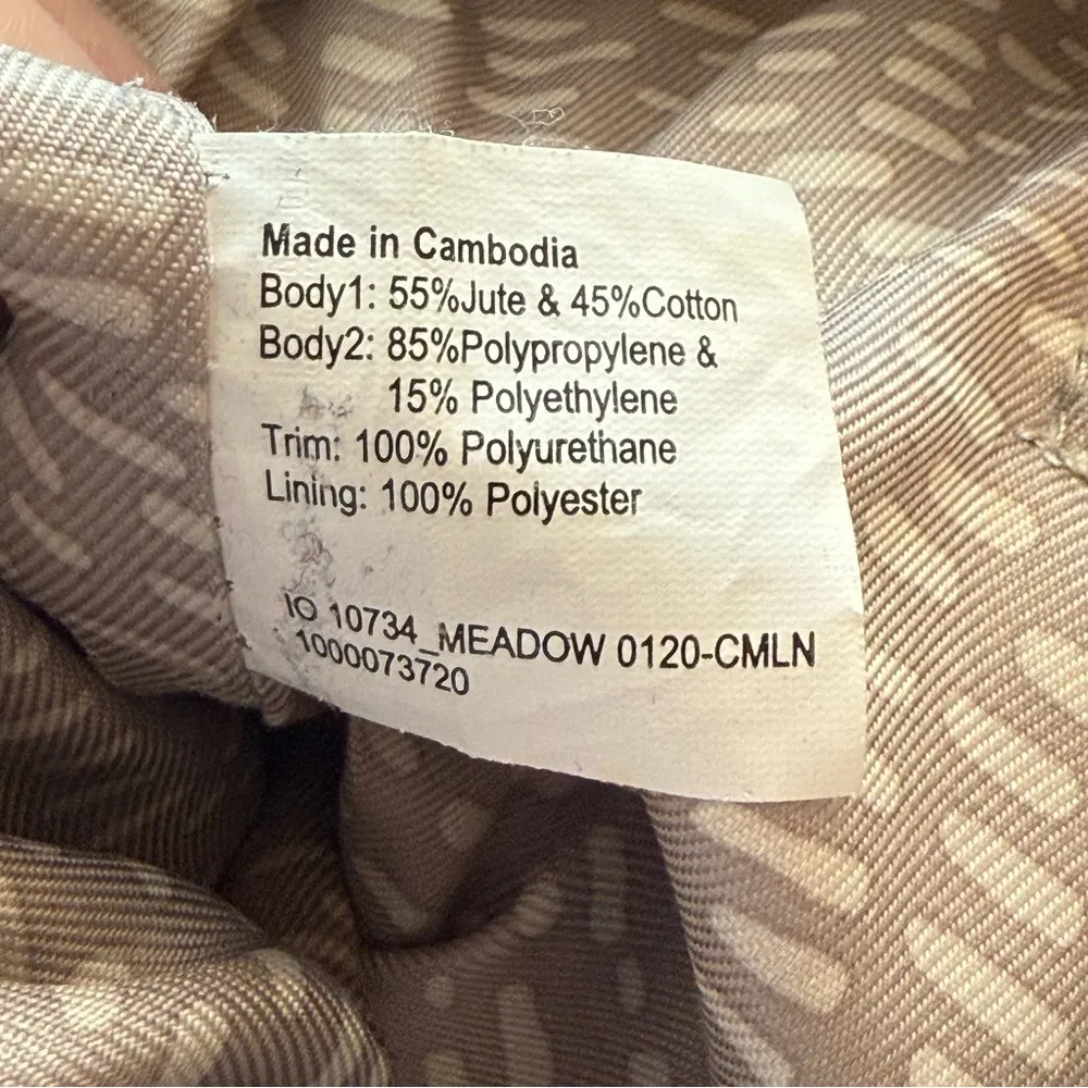 The Sak Sakroots Metro Tote 'Navy Spirit Desert' Straw & Canvas Shoulder Bag - Image 12