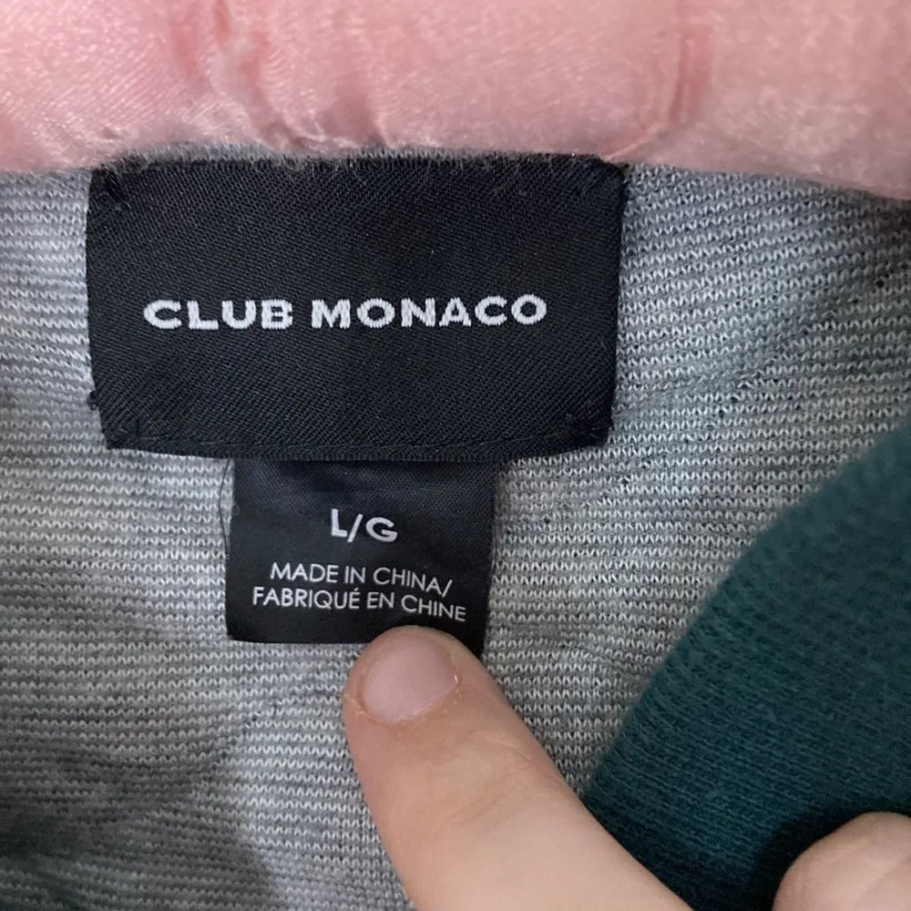 CLUB Monaco Emerald Green Quilted Bomber Jacket - Image 2