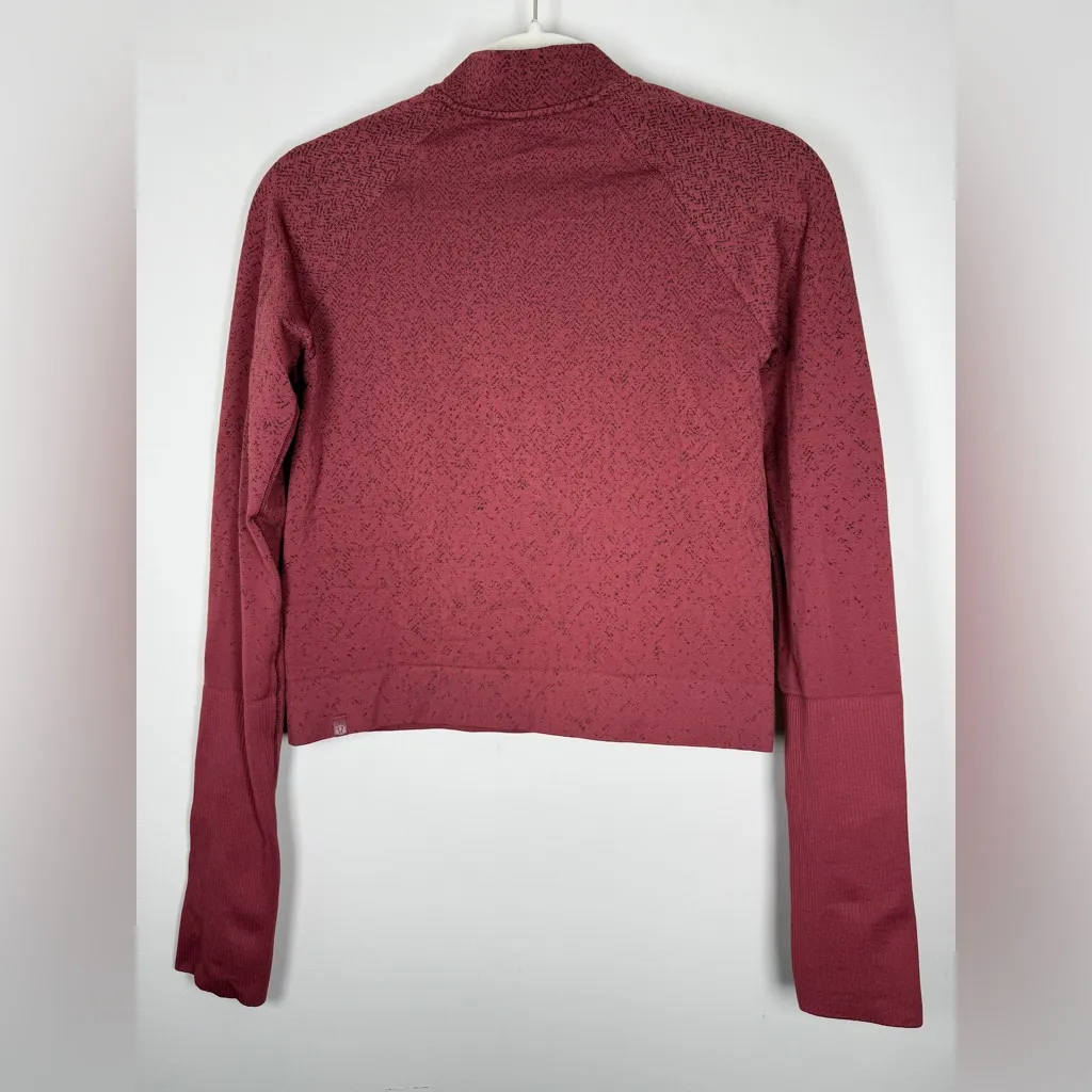 Lululemon EUC Rest Less Cropped 1/2 Zip Dusty Rose - Image 8