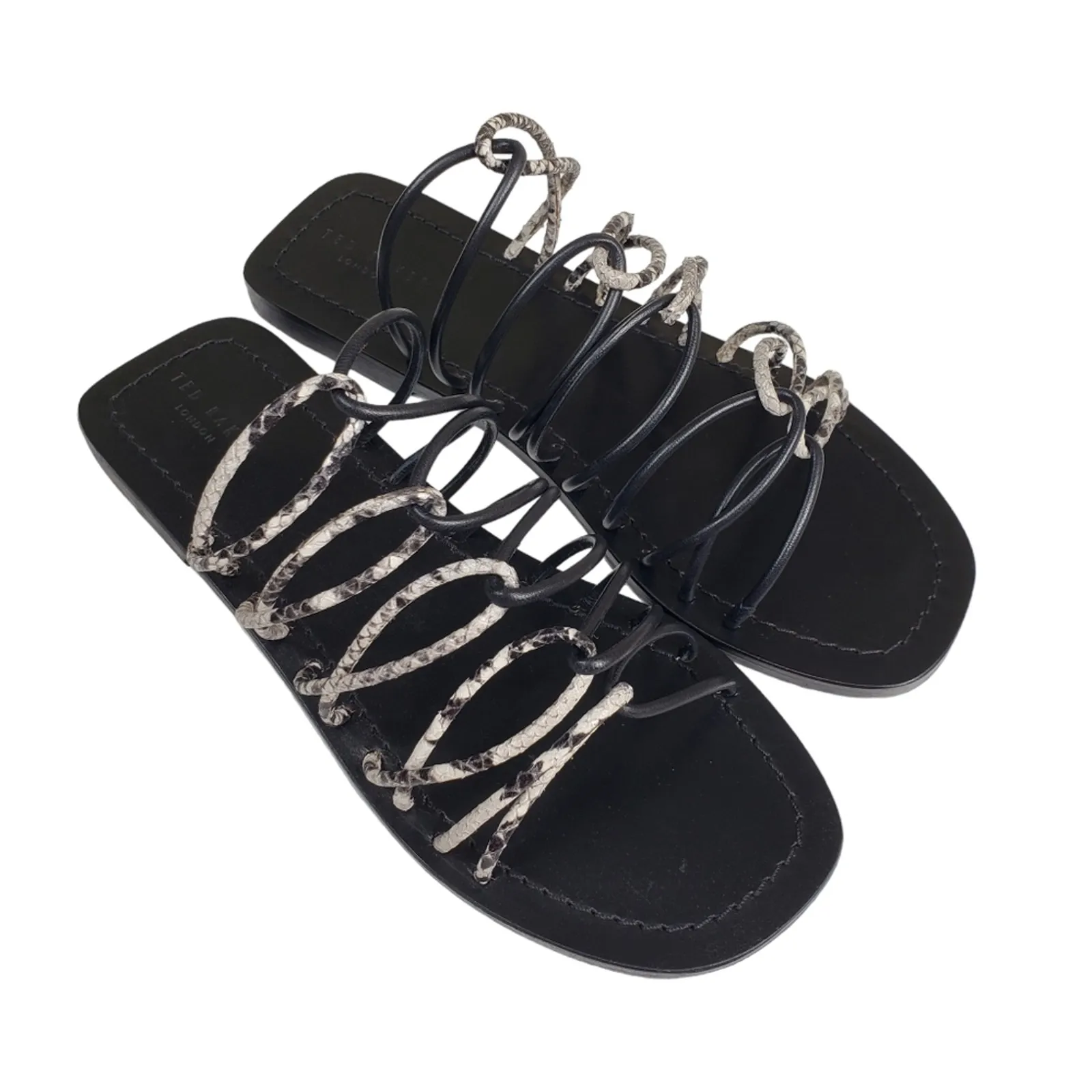 TED BAKER LONDON Womens 7.5M Teppo Slide Leather Sandal NEW - Image 2