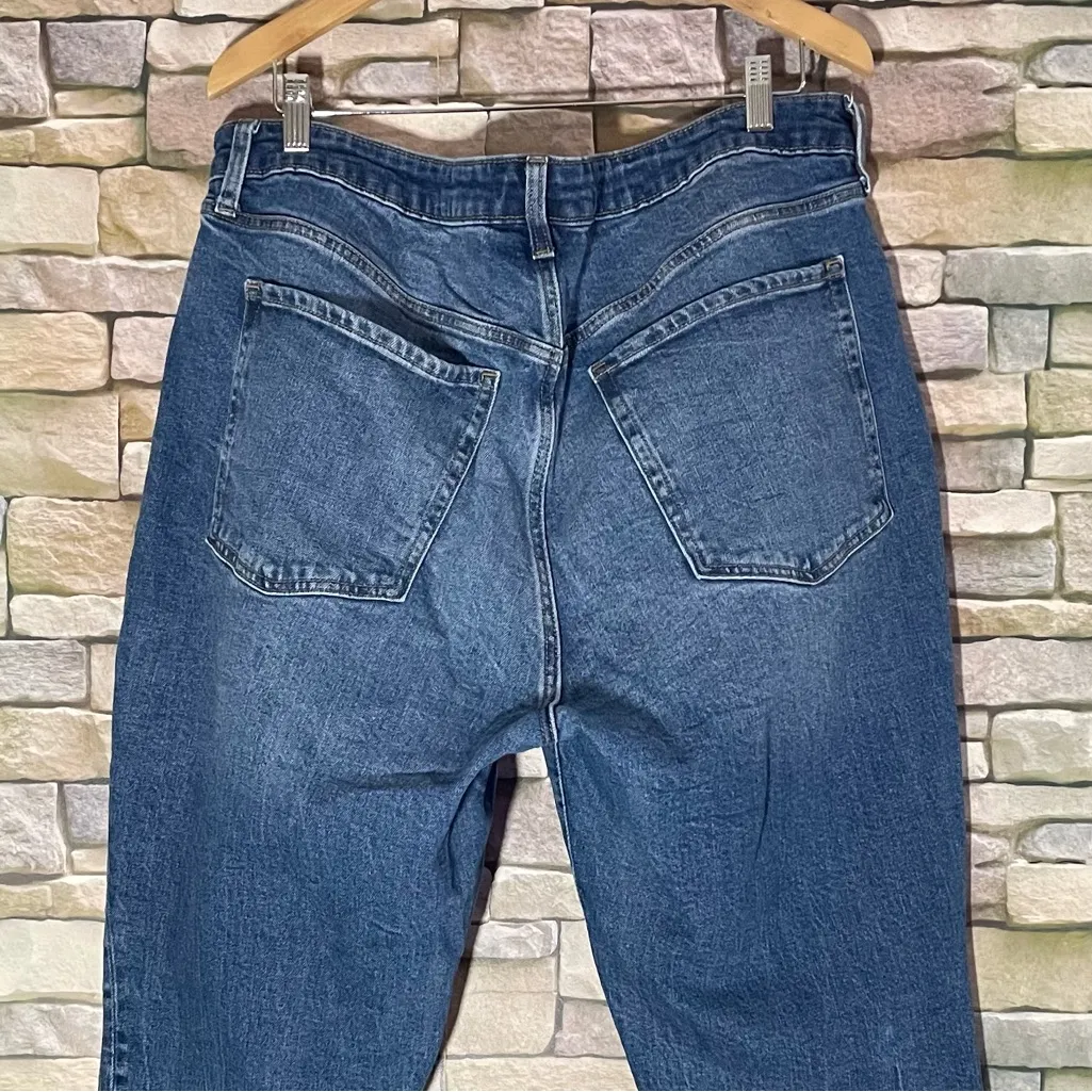 Old Navy Women Jeans Womens 18 Curvy High-Waisted OG Straight Mid Wash Plus Size - Image 4