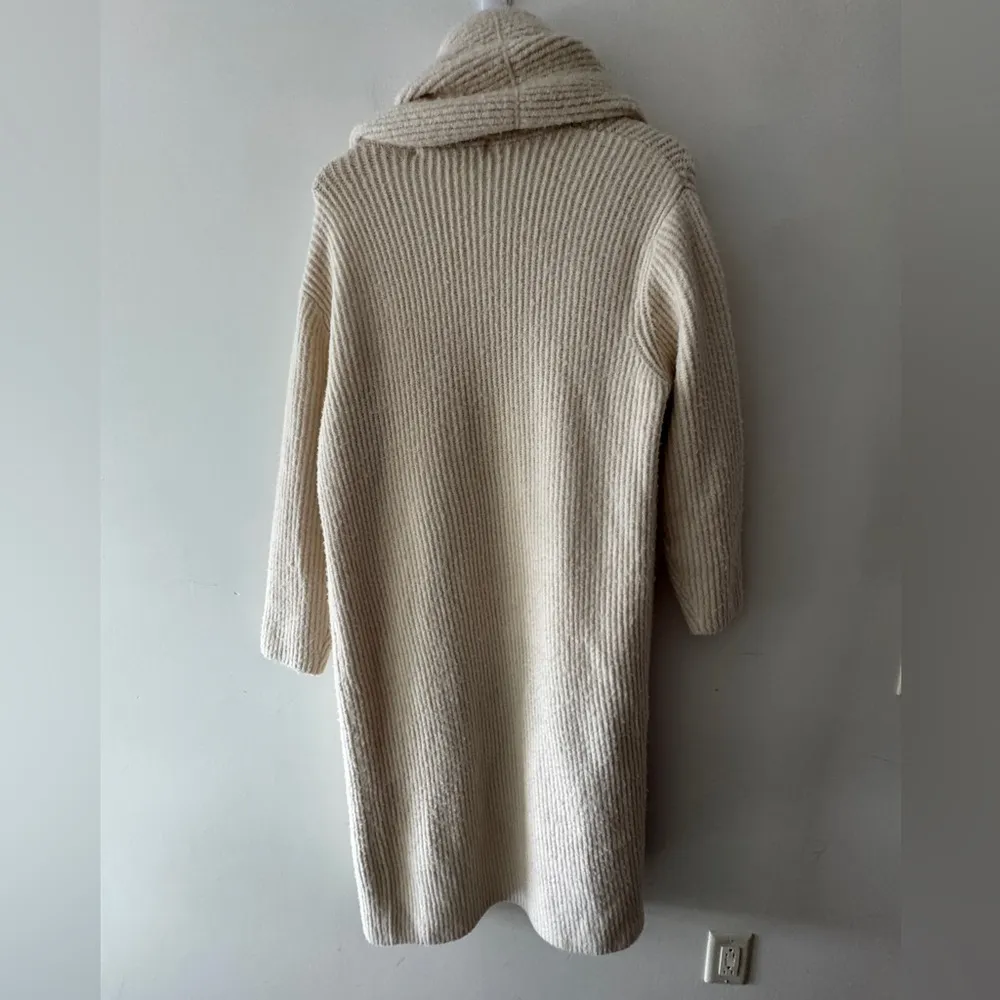 MEG by Meghan Kinney Cream Chunky Knit Oversized Comfy Open Cardigan Size undefined - Image 6