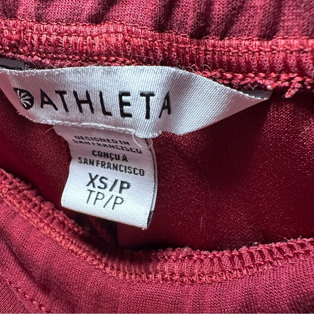 Athleta Mid Rise Seasoft Pants Plum XS - Image 4