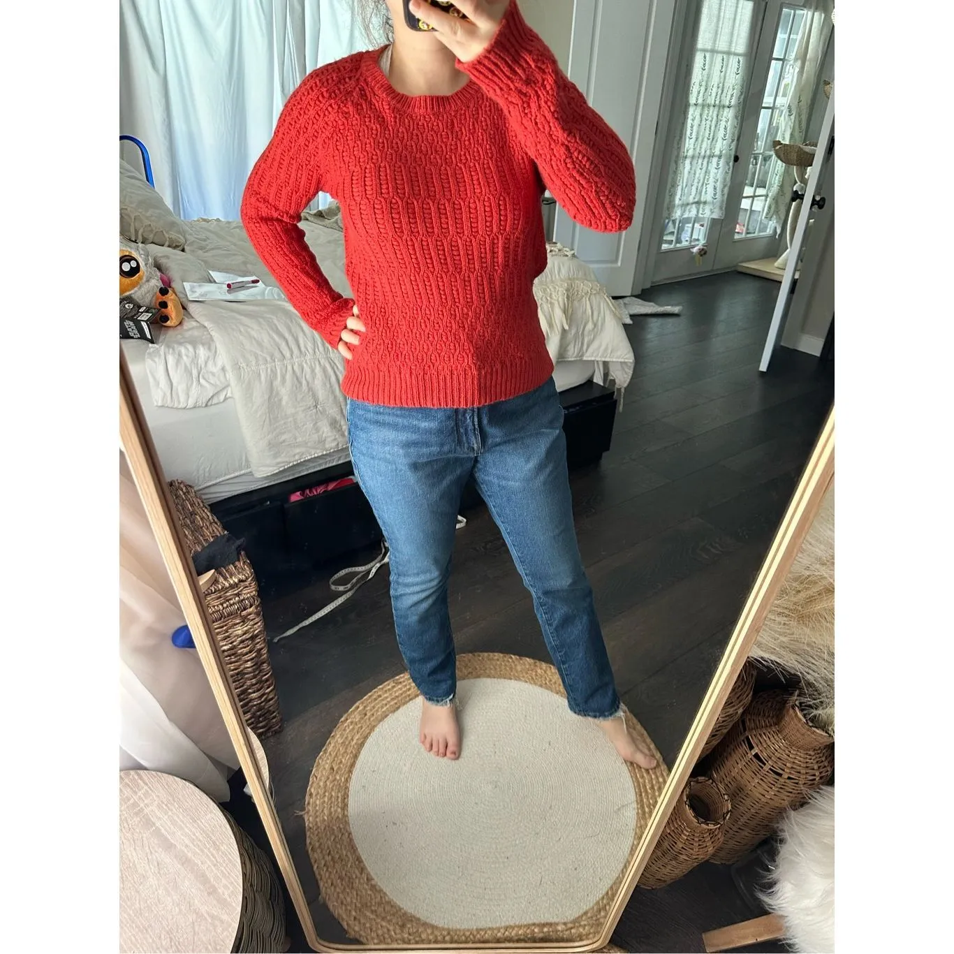 Anthropologie Sparrow Chunky Knit Crewneck Sweater Size Small - Image 2