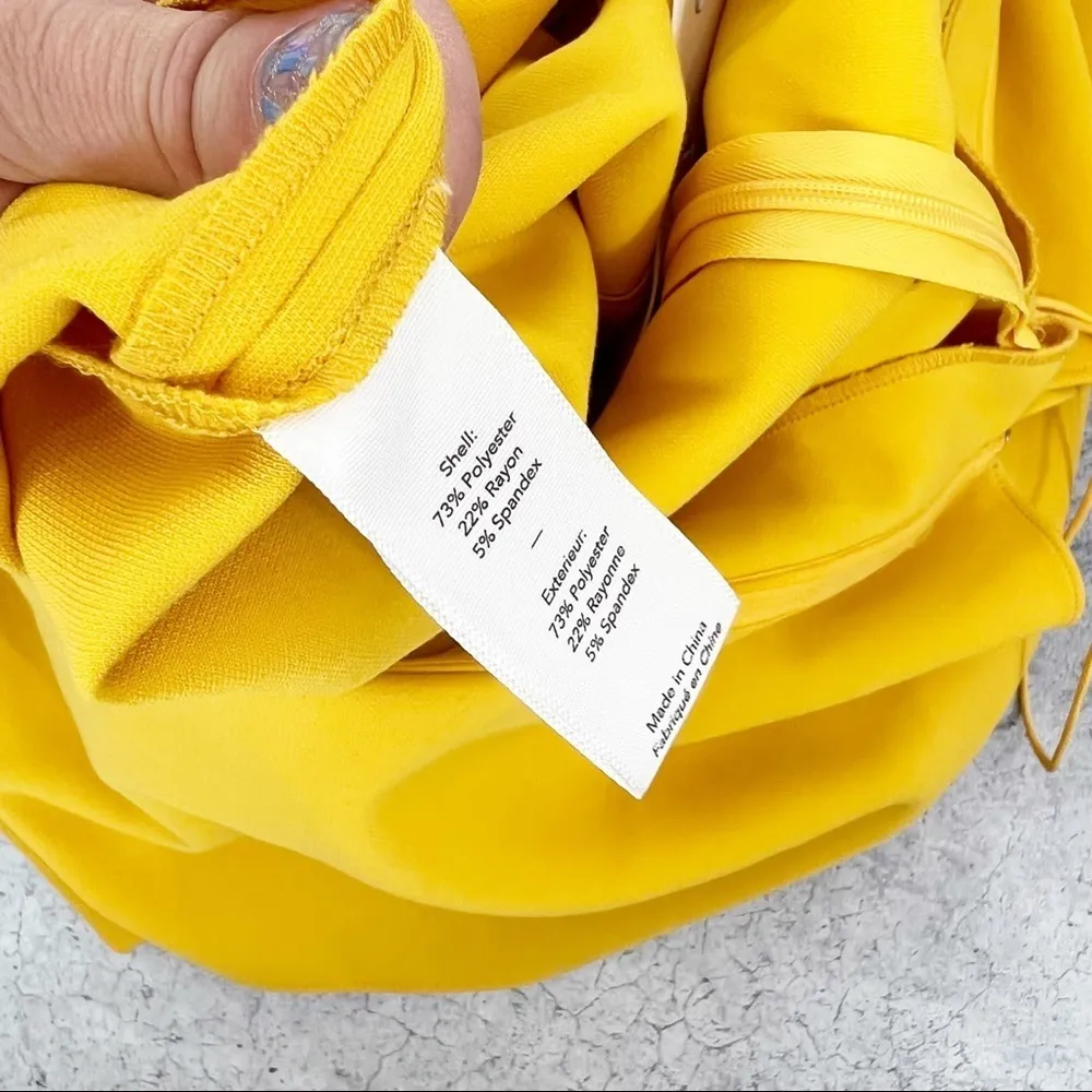 LIKELY Driggs Dress Goldenrod Yellow Strapless Revolve Cocktail Midi Size 8 NWT - Image 6