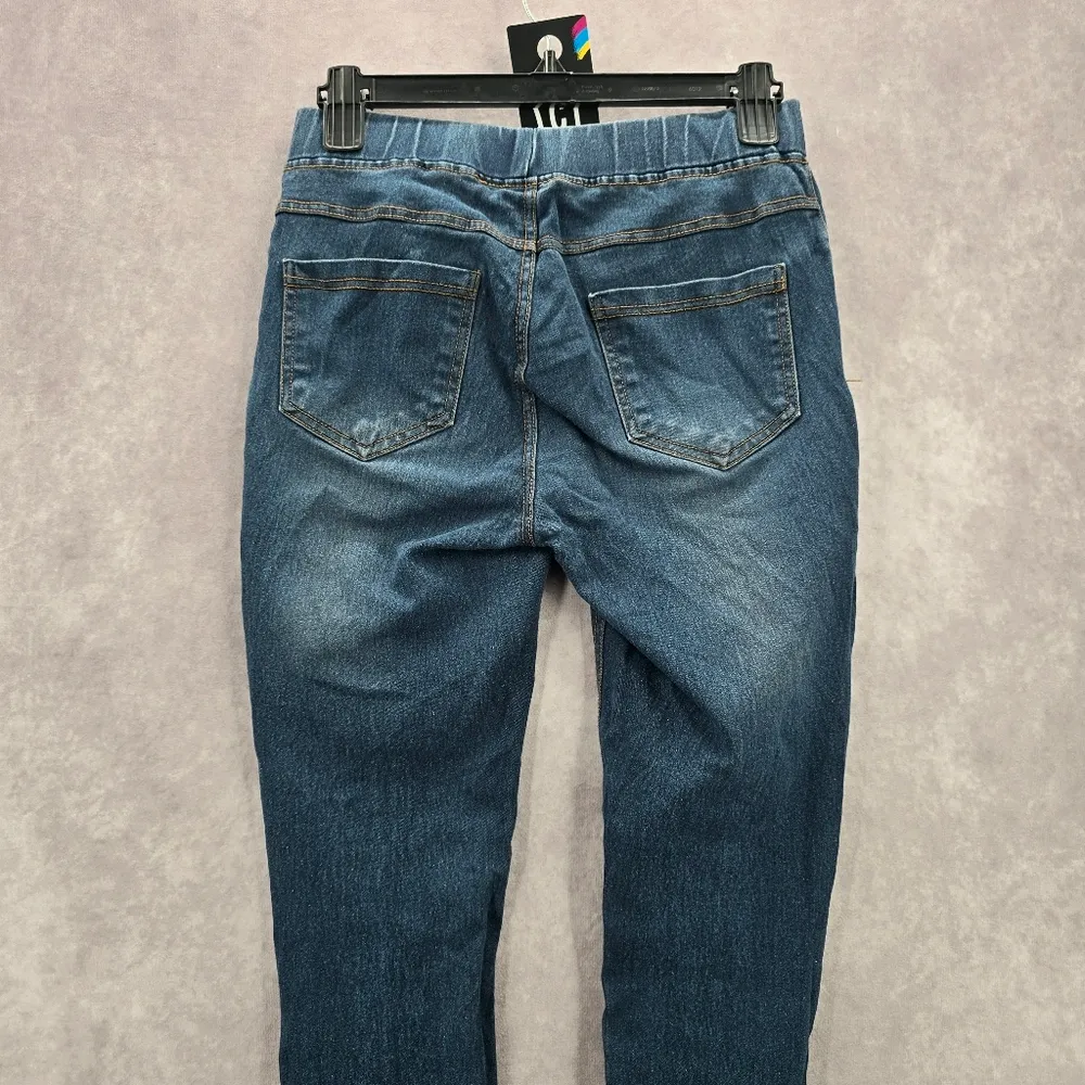 157. Jvini Fashion Blue Pullon Elastic Waist Denim Pants Skinny Jeans Small Size undefined - Image 5