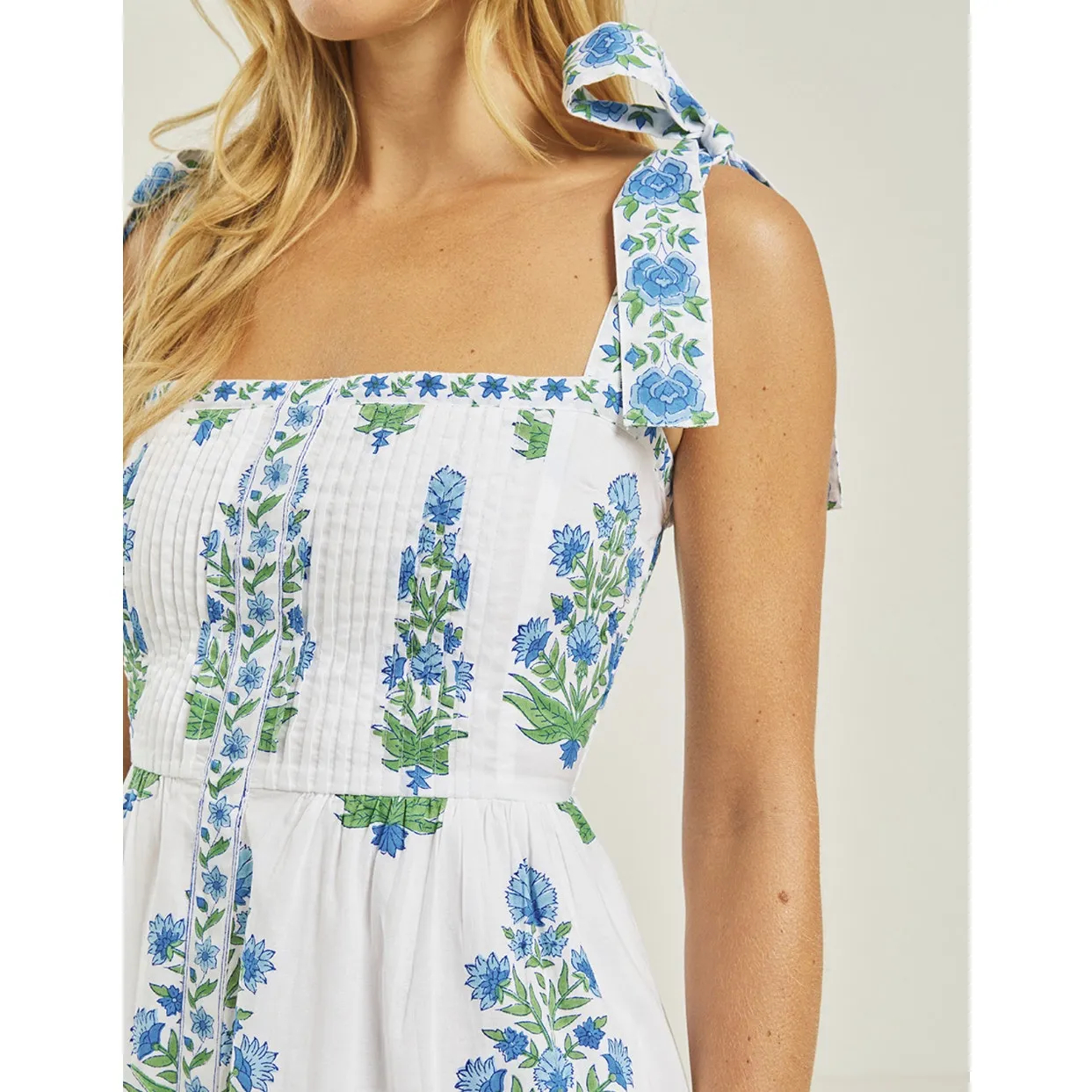 Pink City Prints Elena Dress in Vintage Posey - Image 3