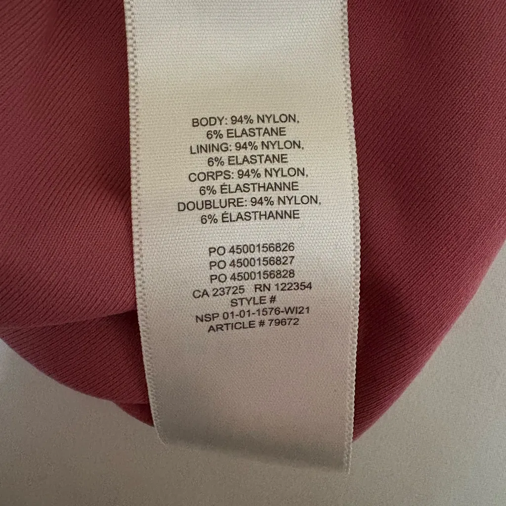 Aritzia Babaton Contour Crew Long Sleeve Bodysuit,size M - Image 5