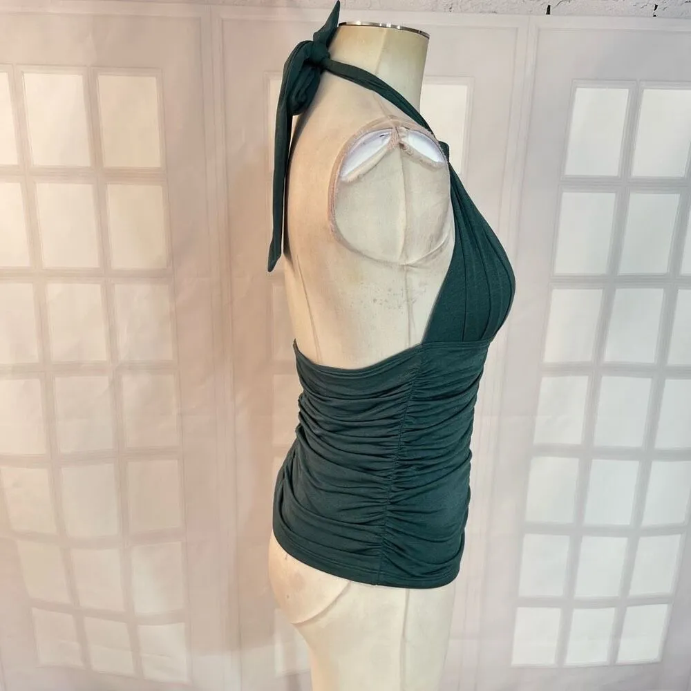 Athleta aqualuxe ruched opal tankini size small - Image 5