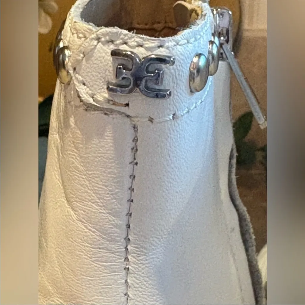 Sam Edelman White Boots Studded Lorin Boot Size 9.5 - Image 5