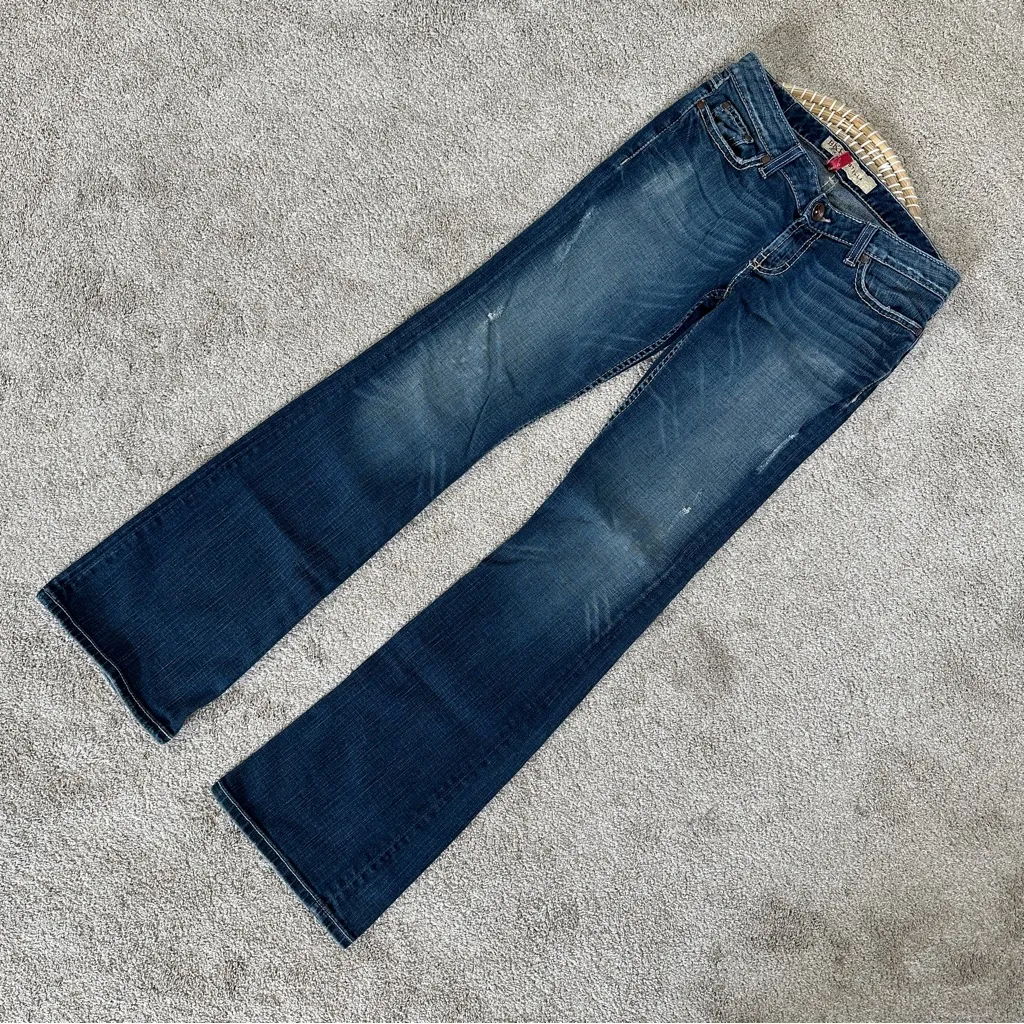 BKE Women’s Stella Stretch Jeans Boot Cut Low Rise Embellishment Pocket Size 28 - Image 3