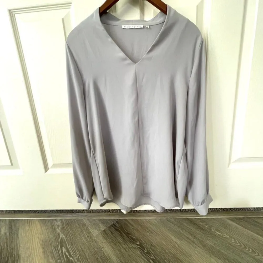 Violet + Claire grey long sleeved top - Image 8