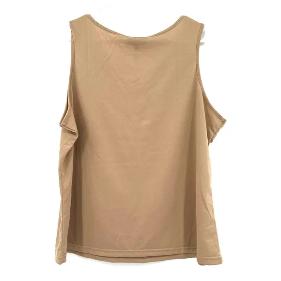 NWT NYDJ size L/XL large x-large sleeveless top shirt tank tan brown‎ - Image 2
