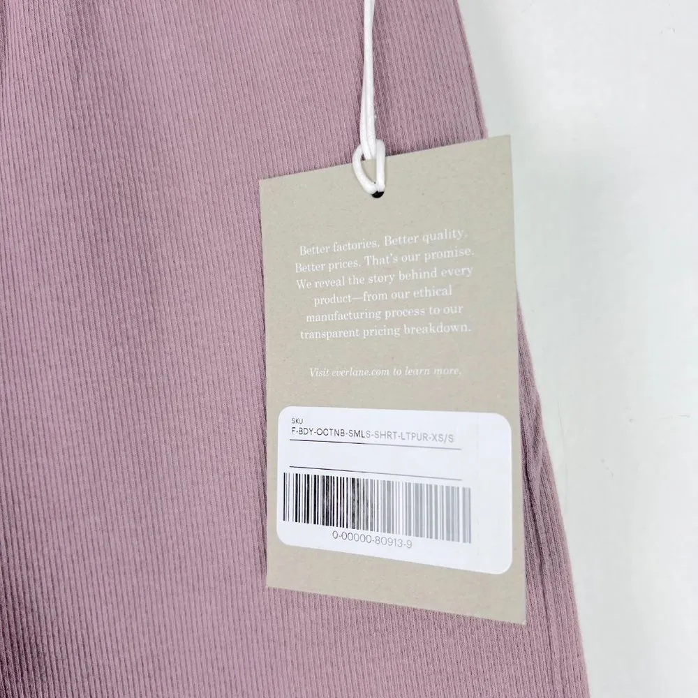 NWT Everlane Seamless Bike Short Light Purple Size XS/S XS/Small NEW - Image 6