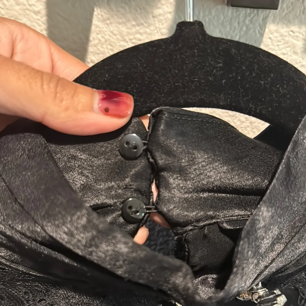 ZARA  Black Backless Long Sleeve Blouse - Image 8