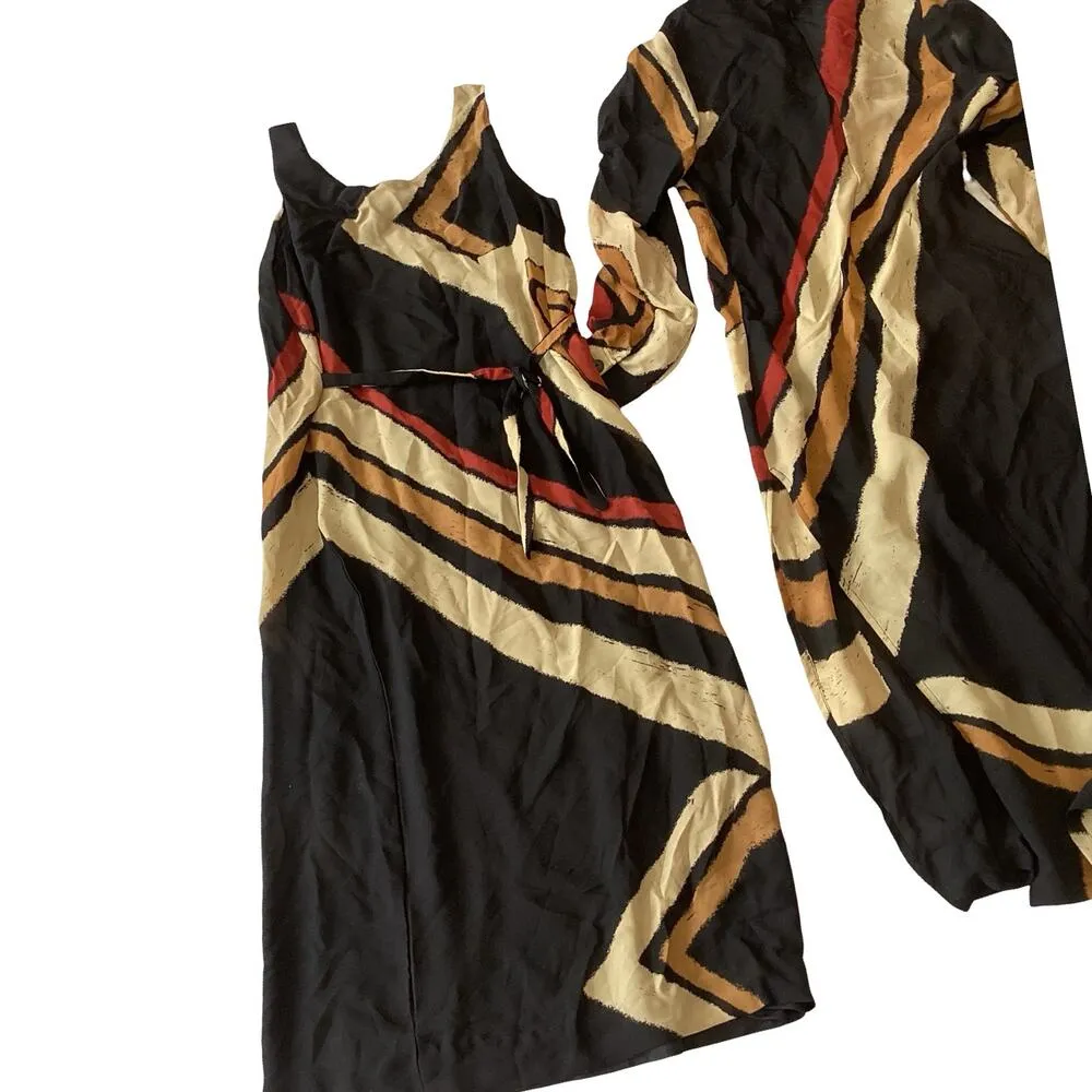 Nefertiti Collection 2 pc Dress Set Black Size M - Image 11