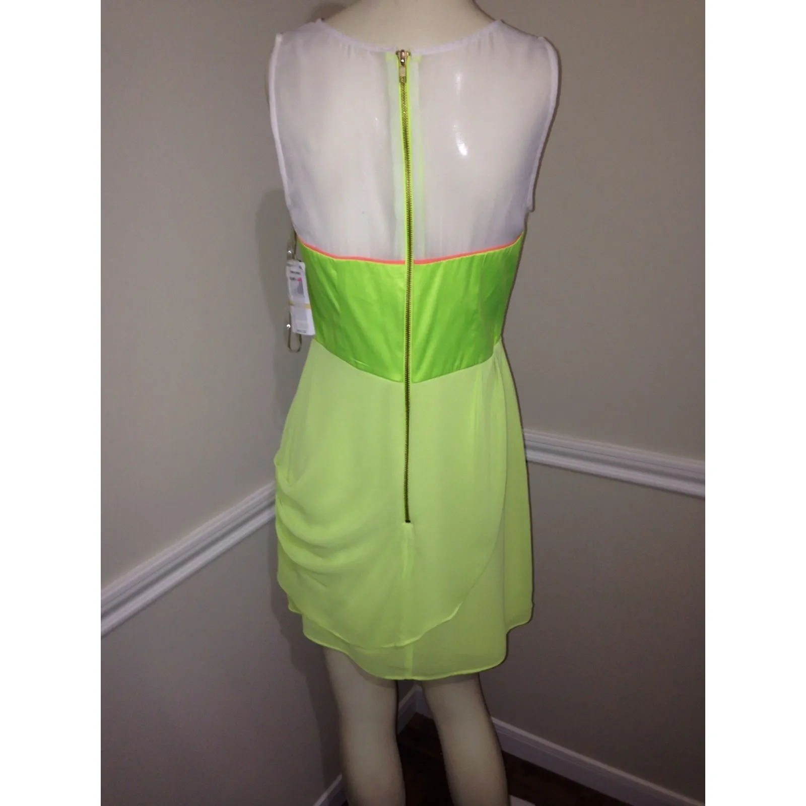 #15 NWT!  Juniors Gianni Bini Neon Party Dress, Size: 7, MSRP: $69.00 - Image 2