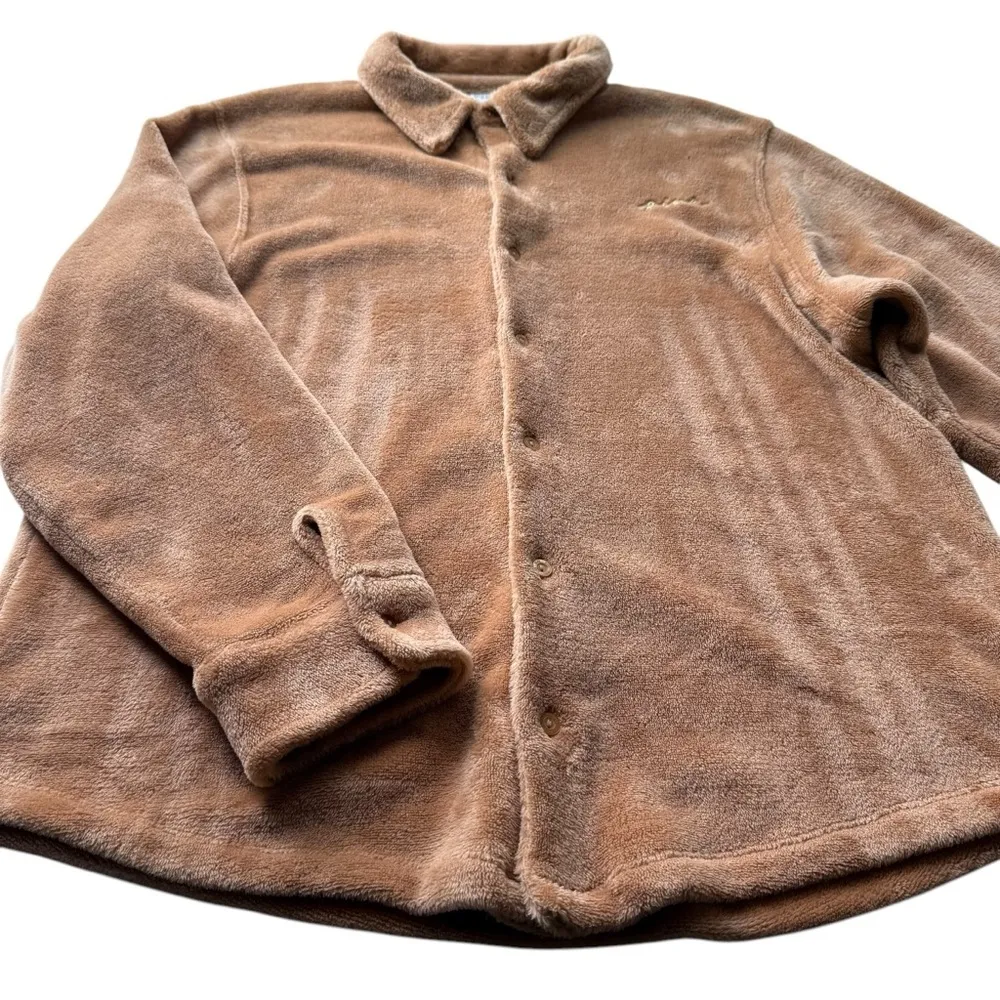 PINK VS Velour Fleece 2pc Pajama Set Tan Brown Size Small Medium NWOT Sleepwear - Image 7