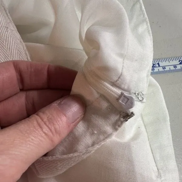 Cynthia Rowley Women’s Linen‎ White Embroidered Lace Skirt Size 8 - Image 8