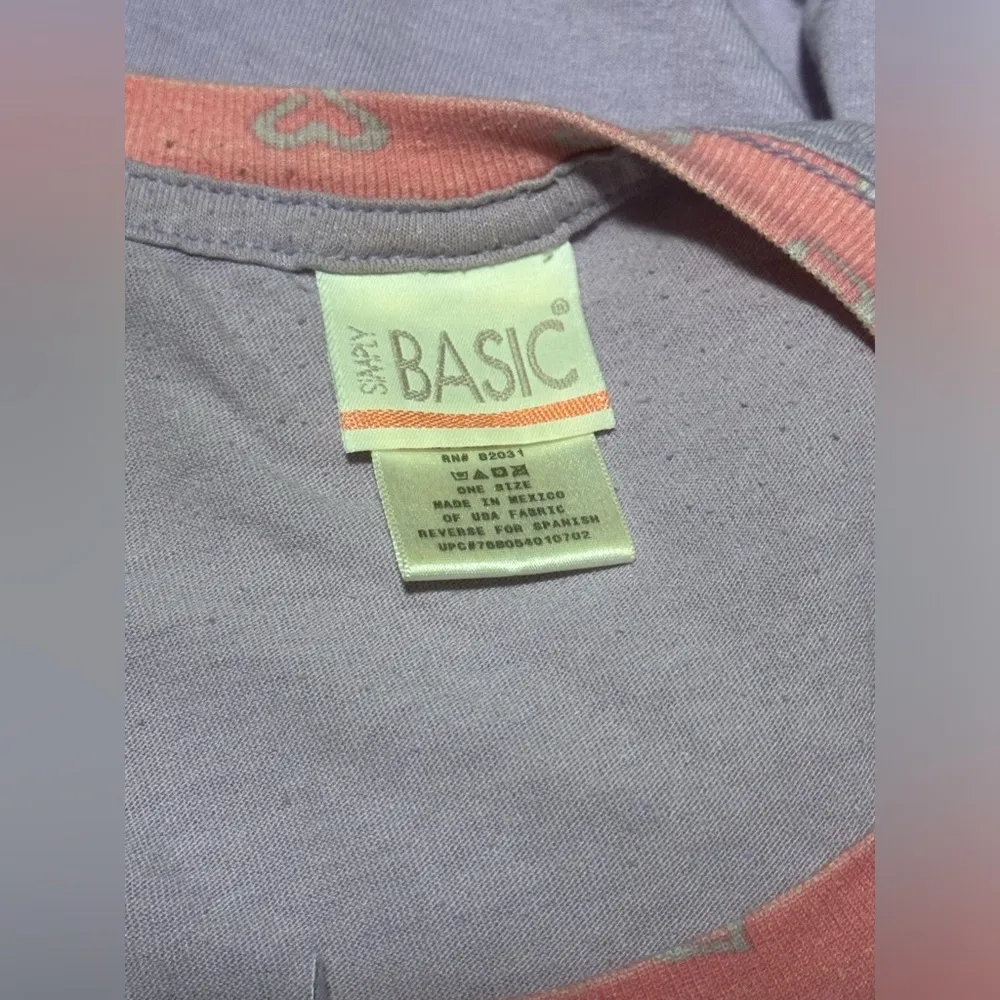 EUC Simply Basic Purple and Pink Love Bear Nightgown One Size Size undefined - Image 5