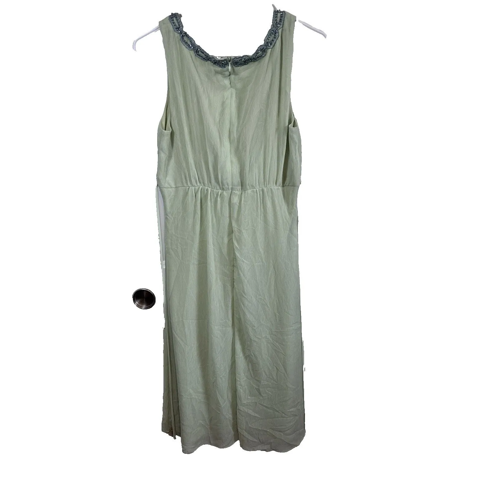 Arden B Vinatge Dress Drop Waist Beaded Green Mint Size  6 sleeveless USA NWT - Image 2