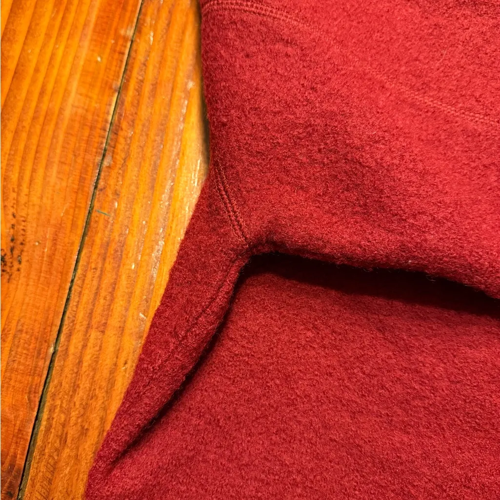 Vintage Classic Ruby Red 100% Wool Jacket - Image 6