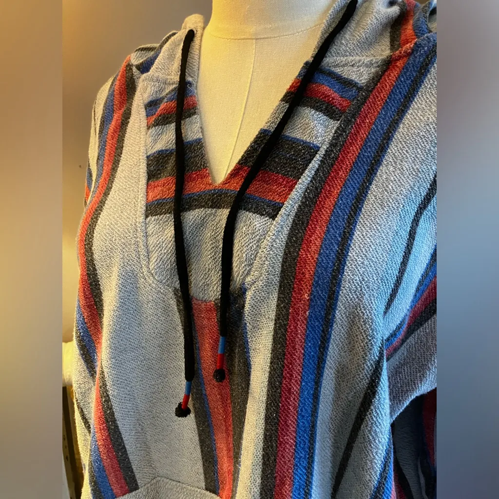 ⭐️ Brooklyn Cloth Baja Hoodie Striped Large - Image 6