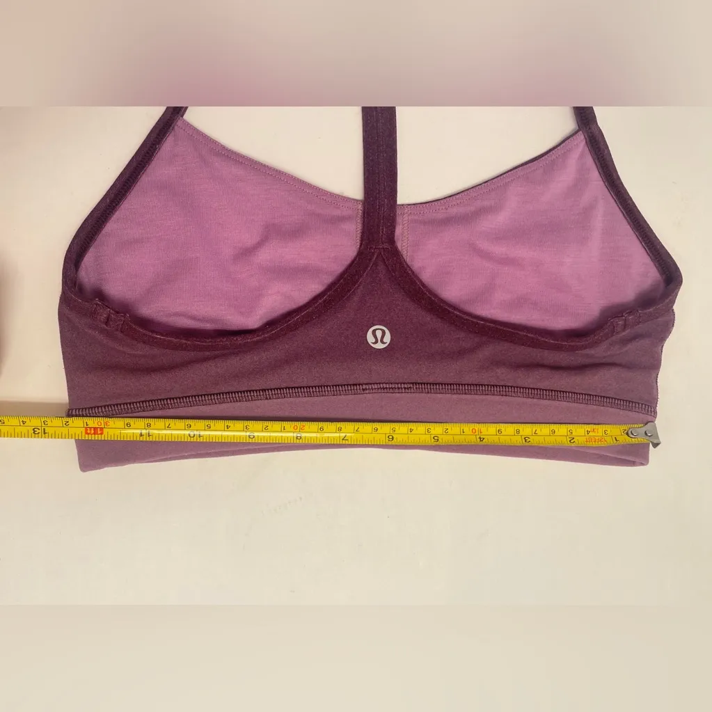 Lululemon Women’s Flow Y Nulu Purple Sports Bra Size 4‎ - Image 10
