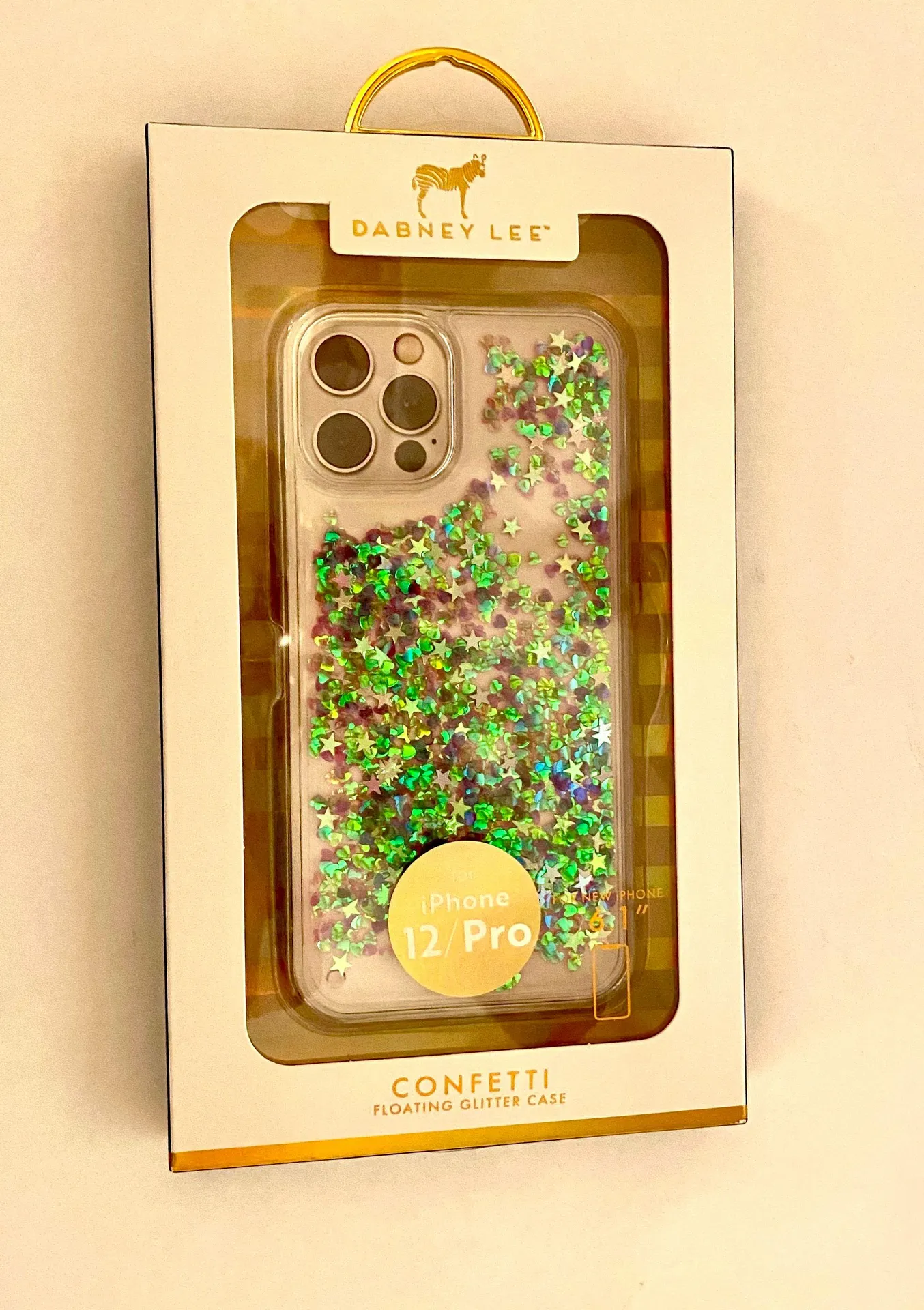 Dabney Lee iPhone 12/Pro  Confetti Floating Glitter Case 6.1” - Image 4