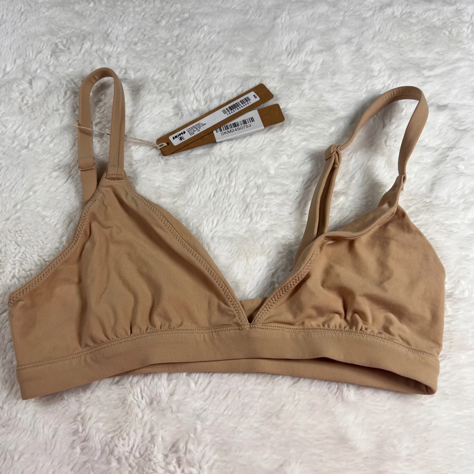 SKIMS Fits Everybody Scoop Bralette Clay XS Style BRBQN2026 - Image 3