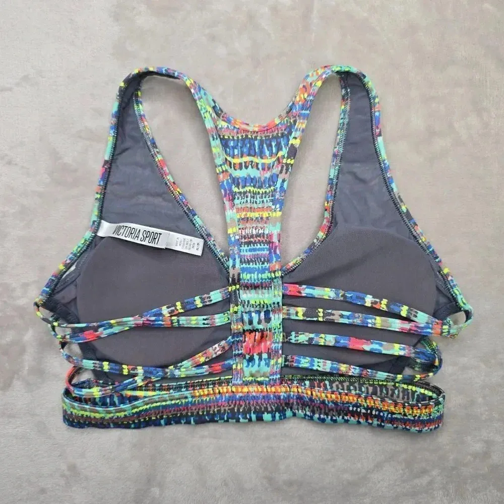 Victoria's Secret Sport Bra Padded Racerback Side Straps Activewear Size XS - Image 2