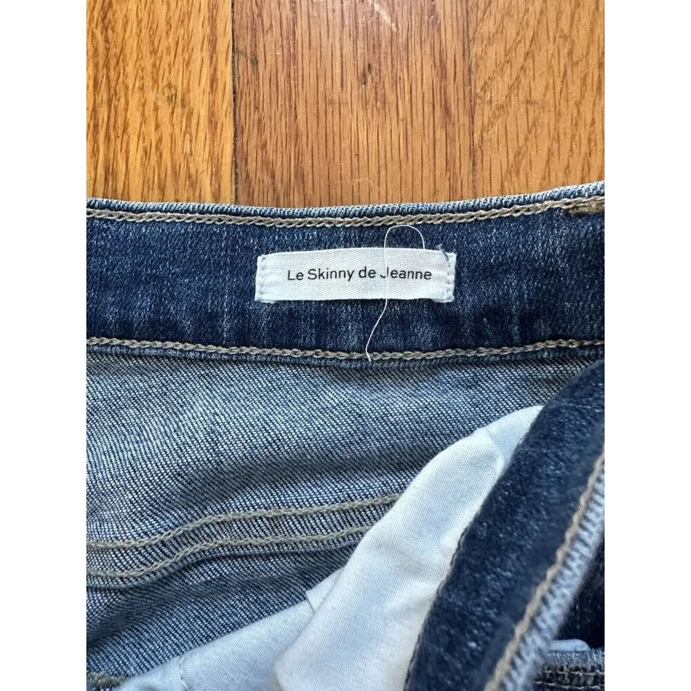 Frame Le Skinny De Jeanne Willow Spring Colorful Pocket Jeans Size 27 - Image 5