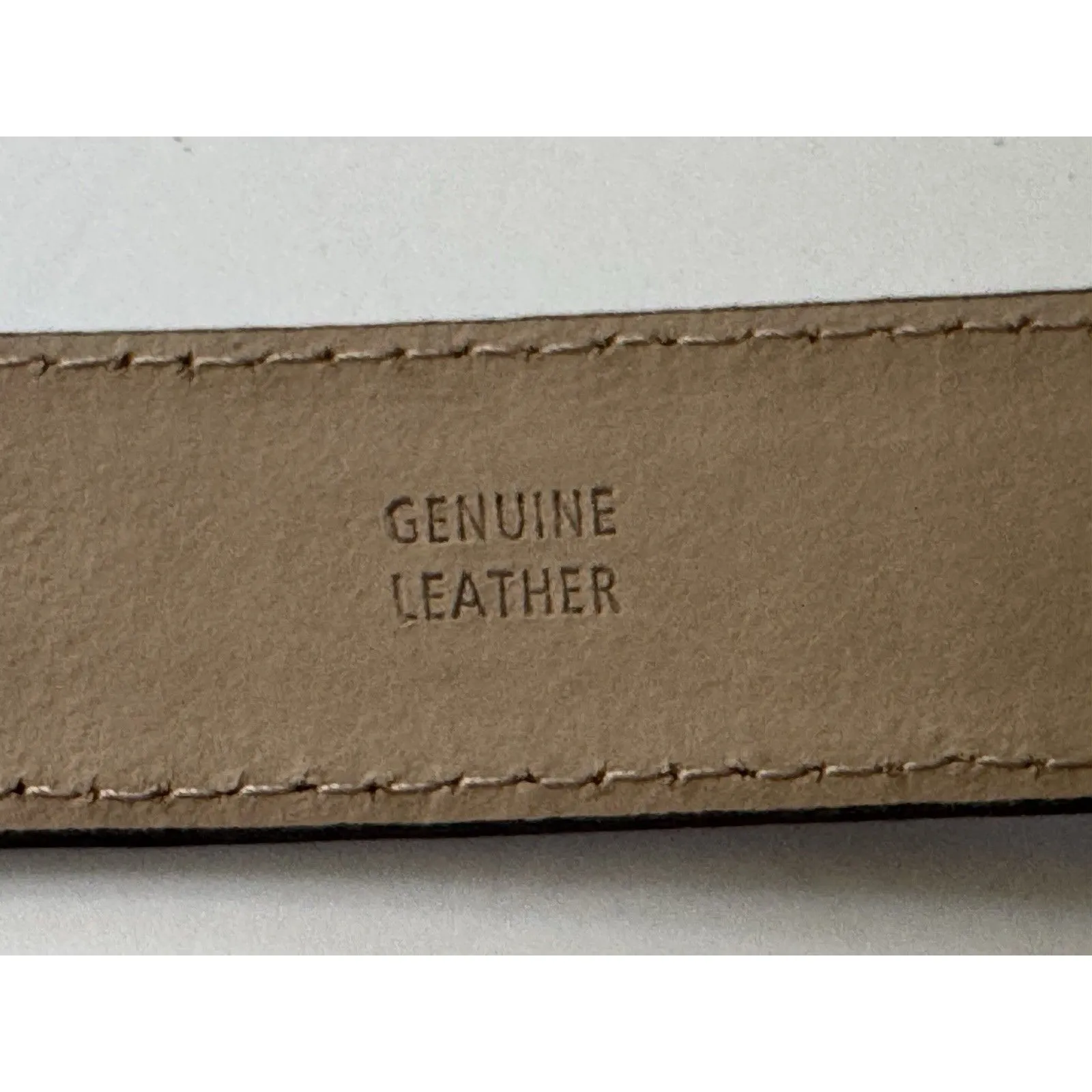 Talbots Brown Belt Alligator Croc Black Buckle Italy Leather L Flaw See Photos - Image 5