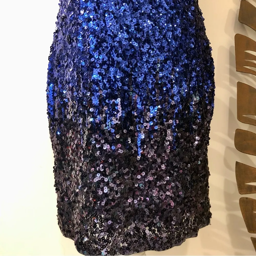 NWT Maner Sequin Short Sleeve V Neck Mini Dress Sz Lg - Image 5