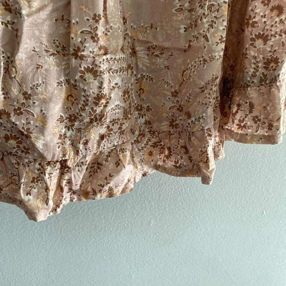 Doe & Rae mauve floral top S - Image 6