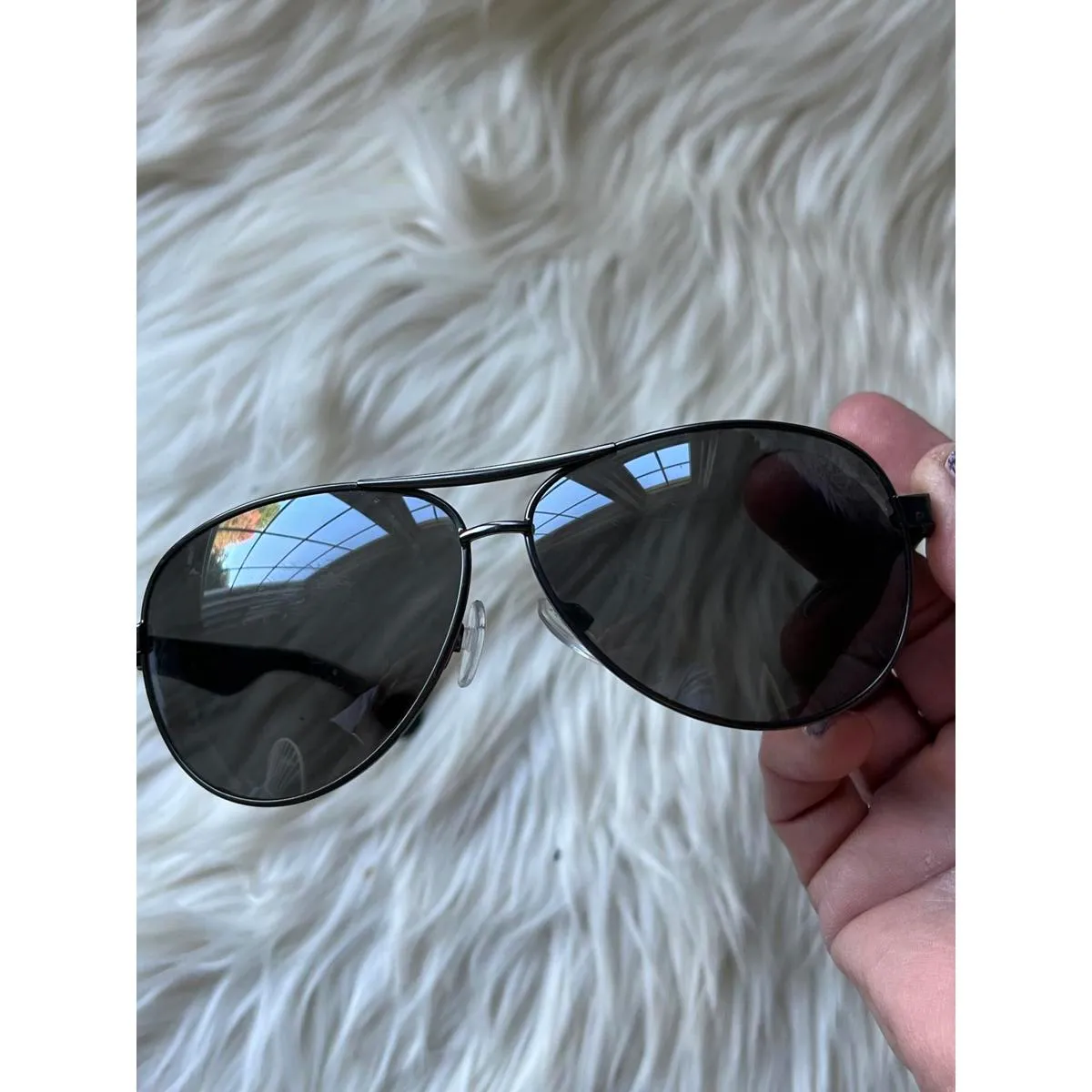 Piranha Classic Black Aviator Sunglasses - Image 2