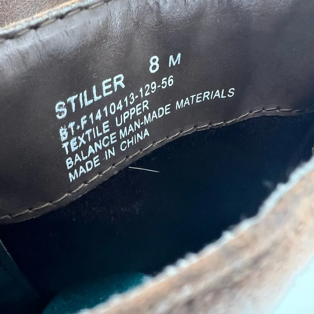 Bare Traps Women's Stiller Riding Boots dark Brown Knee High Buckle Zip size 8 - Image 10