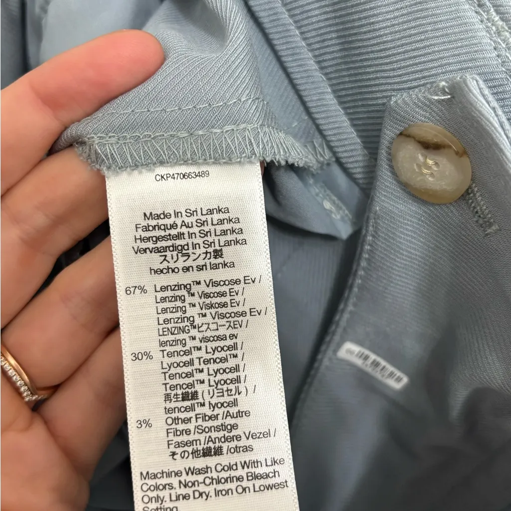 Madewell The Neale Straight-Leg Pant in Drapeweave in Overcast - Size 10 - Image 6