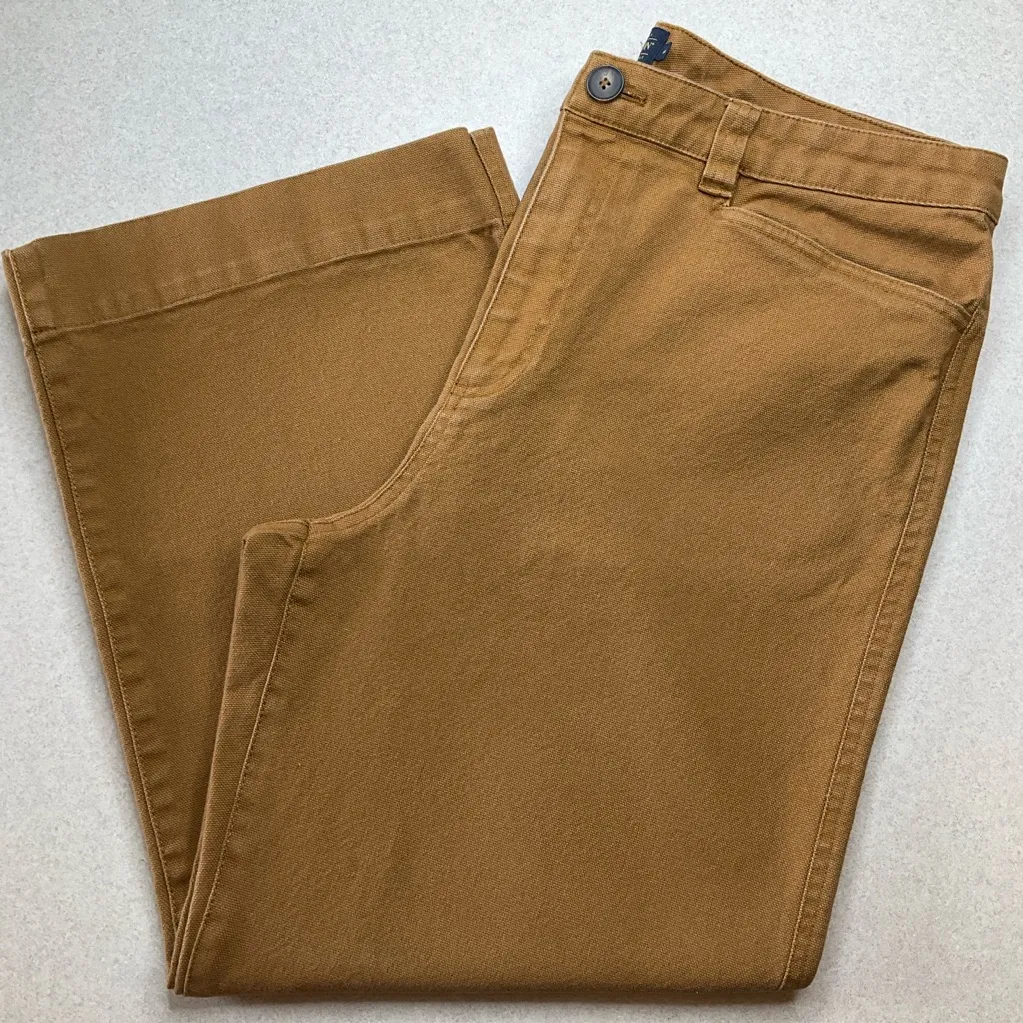 Pendleton High Waist Crop Pant 14 Peanut Duck Cloth Wide Leg‎ - Image 4